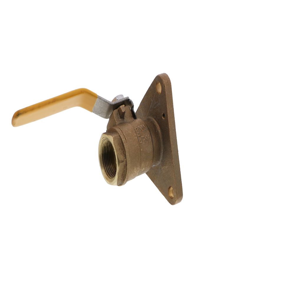 Watts Marine Bronze Full Flow Flanged Seacock with Drain Plug
