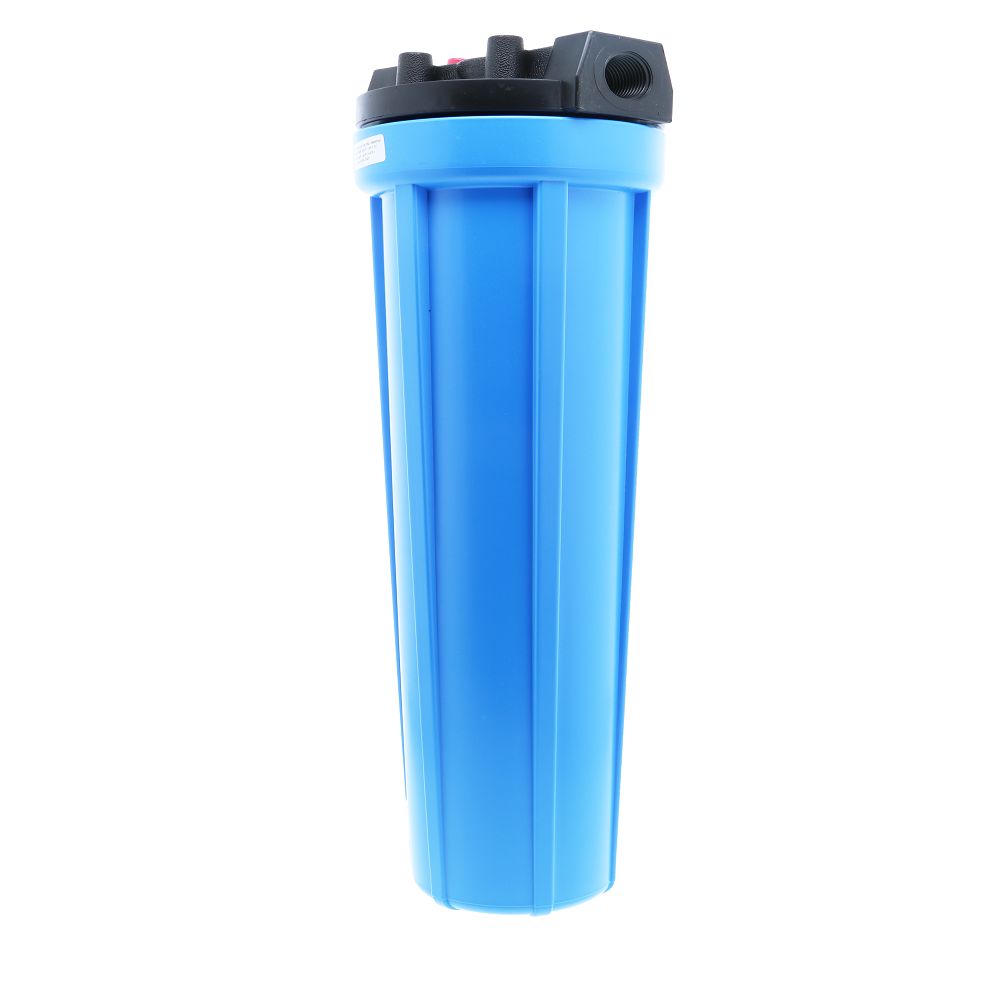 Watts FH8000BL34PR 20" Standard Filter Housing Black/Blue w/ PR - 3/4" FPT