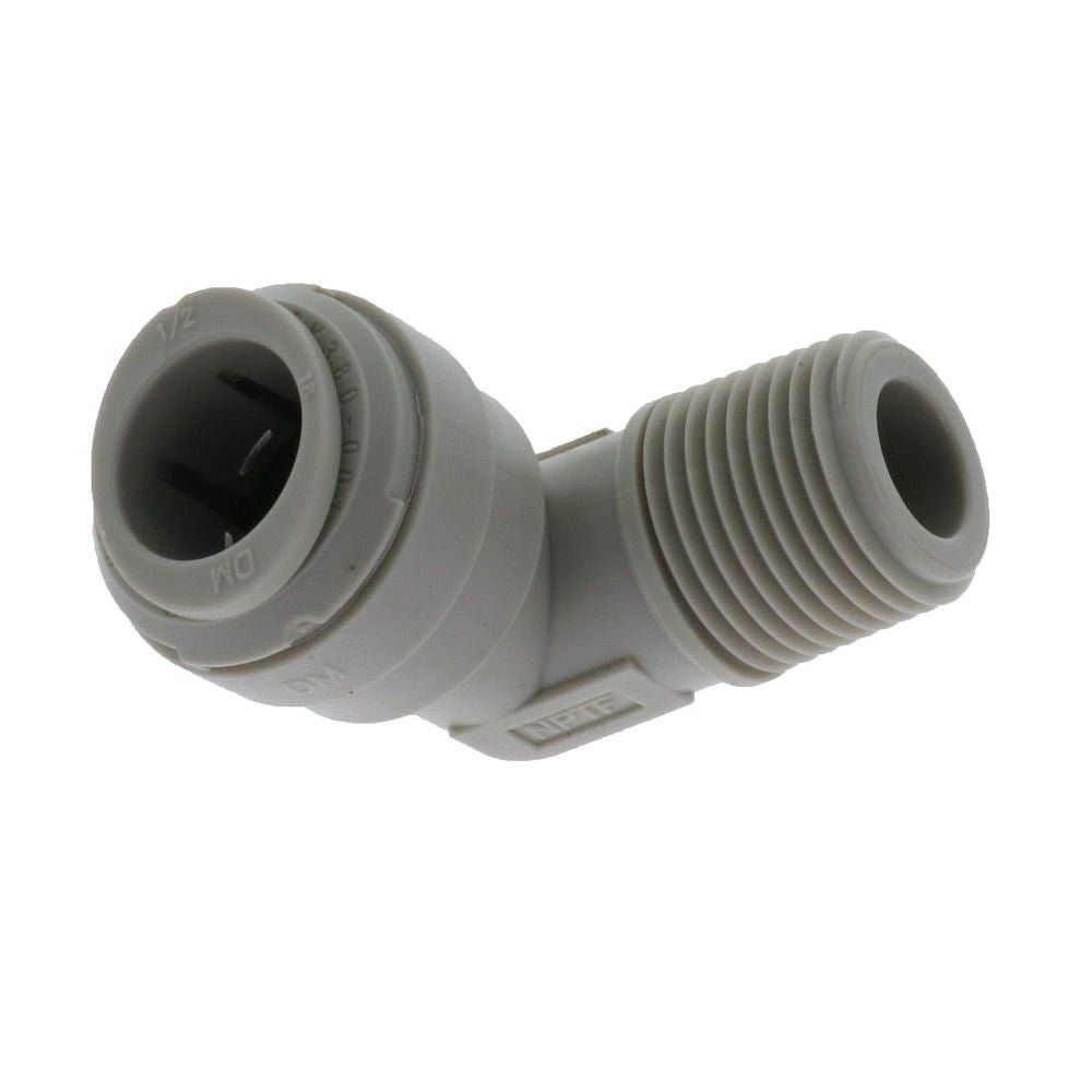 DMfit Elbow Male Connector - 1/2 Push-in x 3/8 NPTF