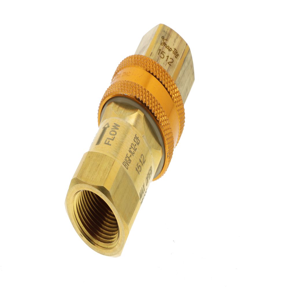 T&S Brass AG-5D Gas Appliance Connectors, Quick Disconnect, 3/4"