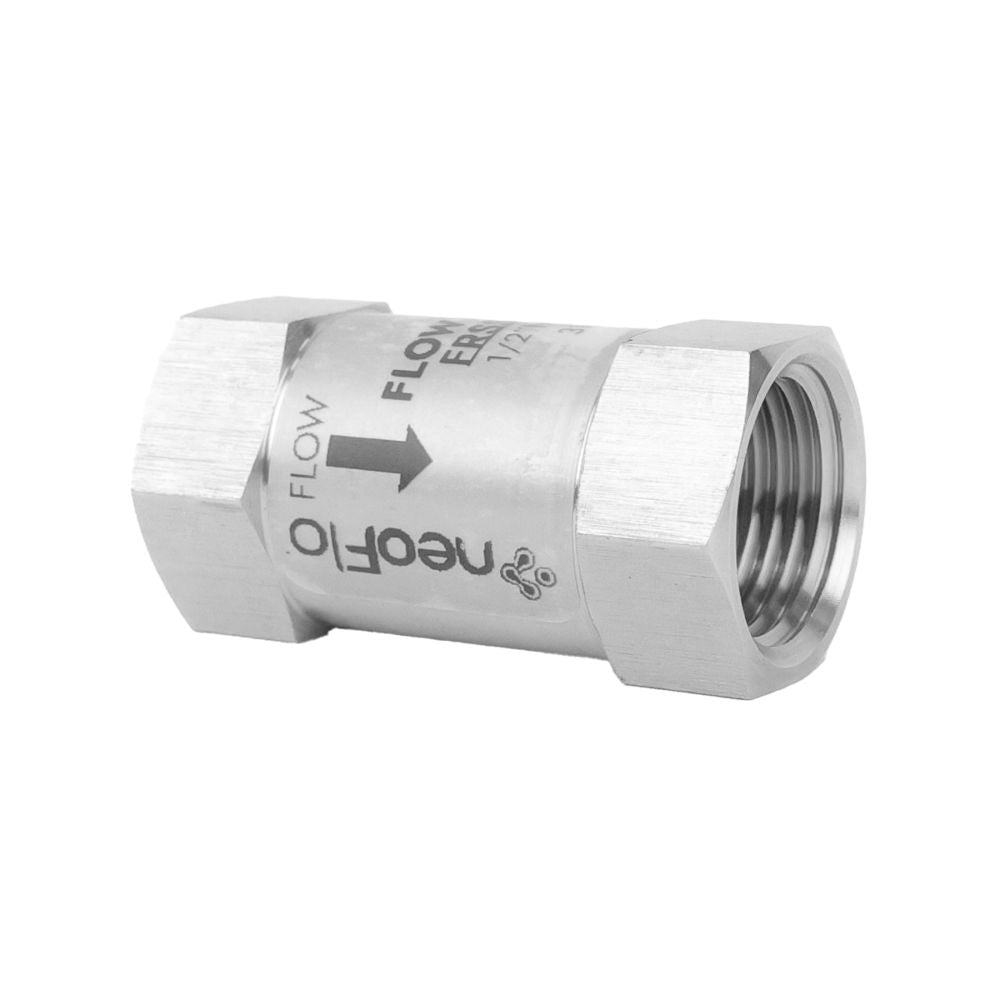 Neo-Pure Stainless Steel Flow Control 1.5 GPM 316L SS 1/2" FPT x FPT