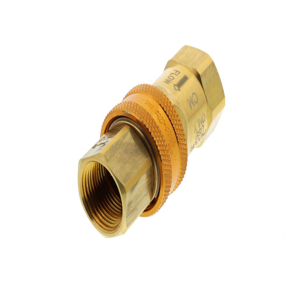 T&S Brass AG-5D Gas Appliance Connectors, Quick Disconnect, 3/4"