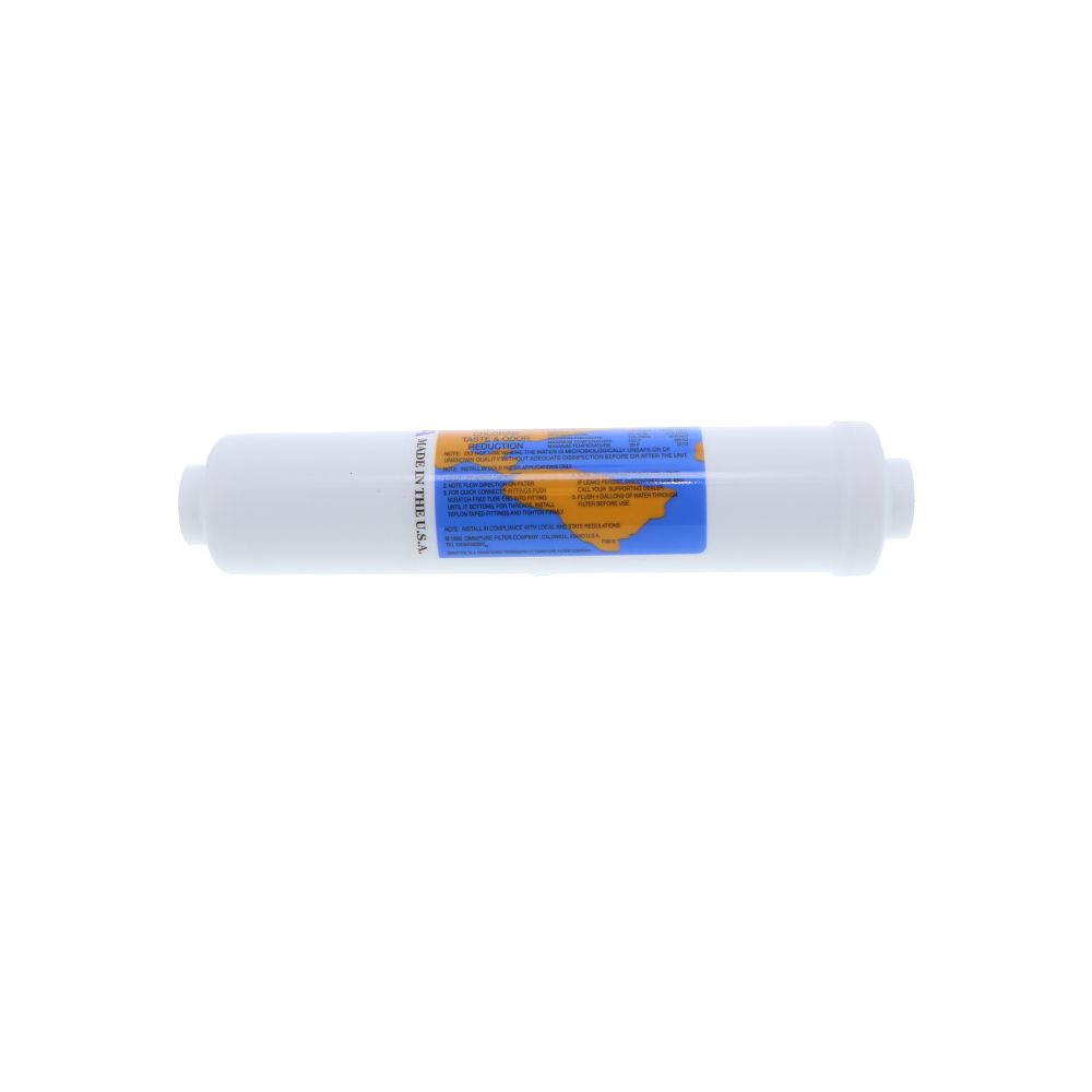 Omnipure Inline K2567-BB GAC + 0.5lb KDF 55 - 10" x 2" Filter - 1/4" FPT