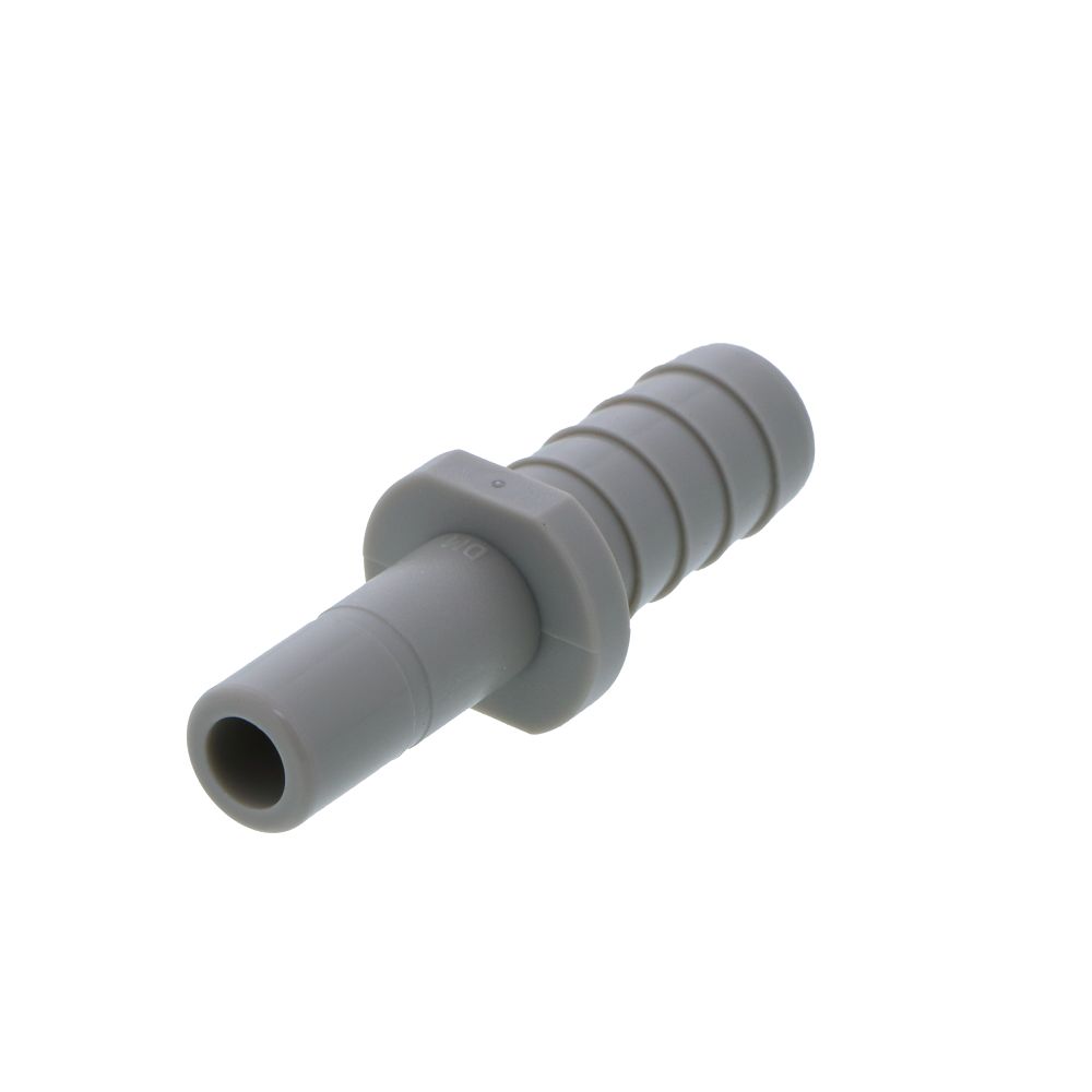 DMfit Stem Barb Straight Connector - 5/16 OD Stem x 3/8 ID Barb