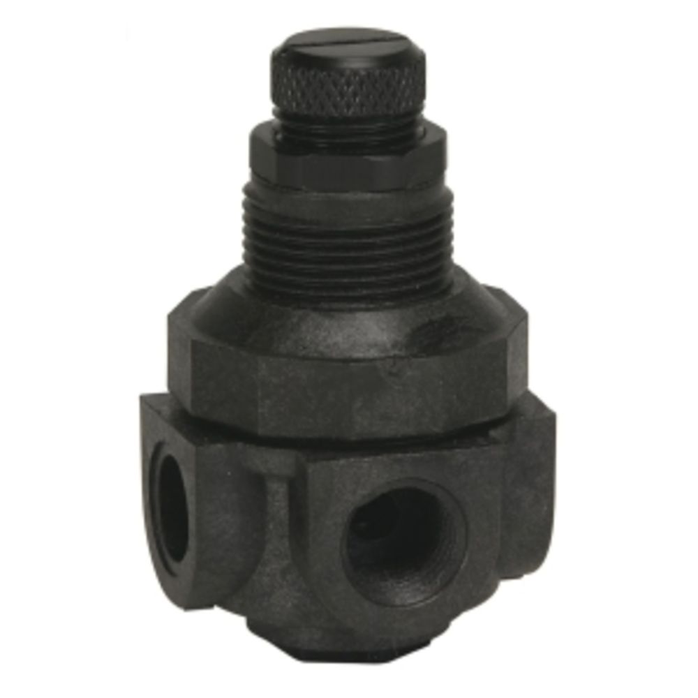 Watts P60 Series Miniature Plastic Water Pressure Regulator - 4 Way - 1/4" FNPT 0-60 psi - Viton Seal