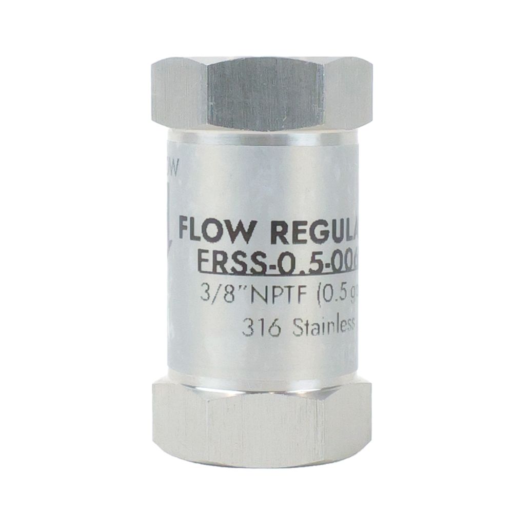 neoFlo Stainless Steel Flow Control 0.5 gpm 316SS 3/8" FPT