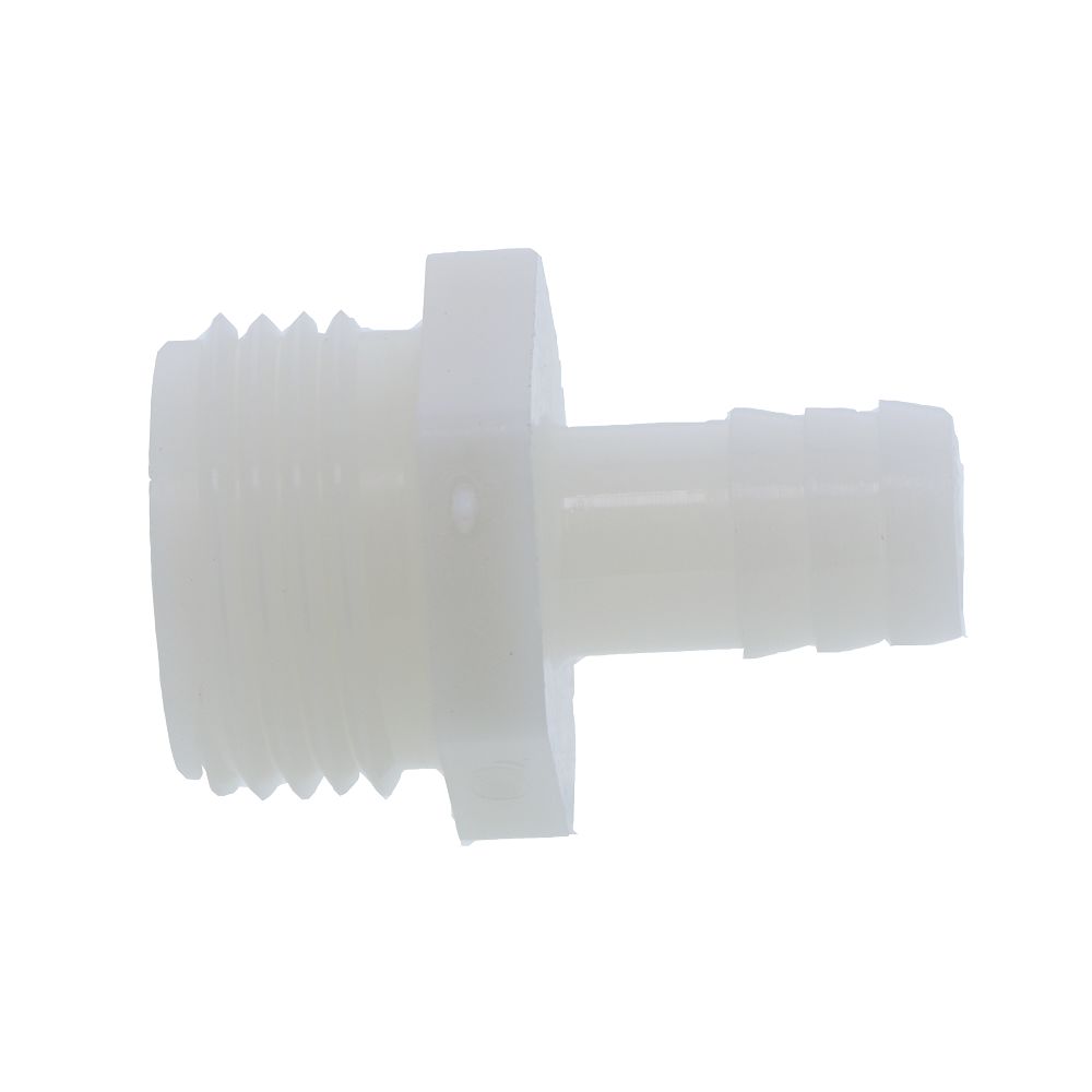 Male Garden Hose Barb Connector Nylon - 3/4 MGHT x 1/2 ID Barb