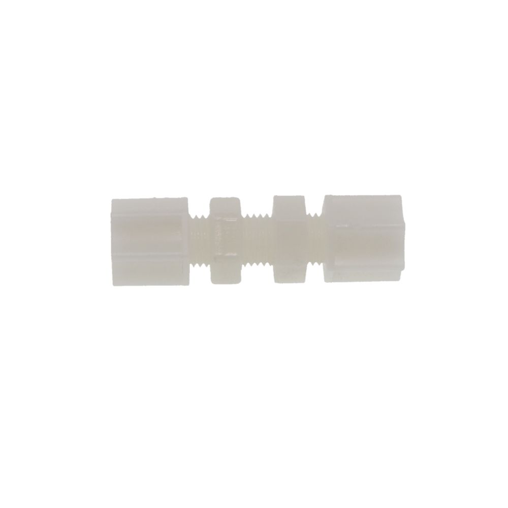 JACO 20-4-N-O Nylon Bulkhead Union 1/4 OD Tube x 1/4 OD Tube