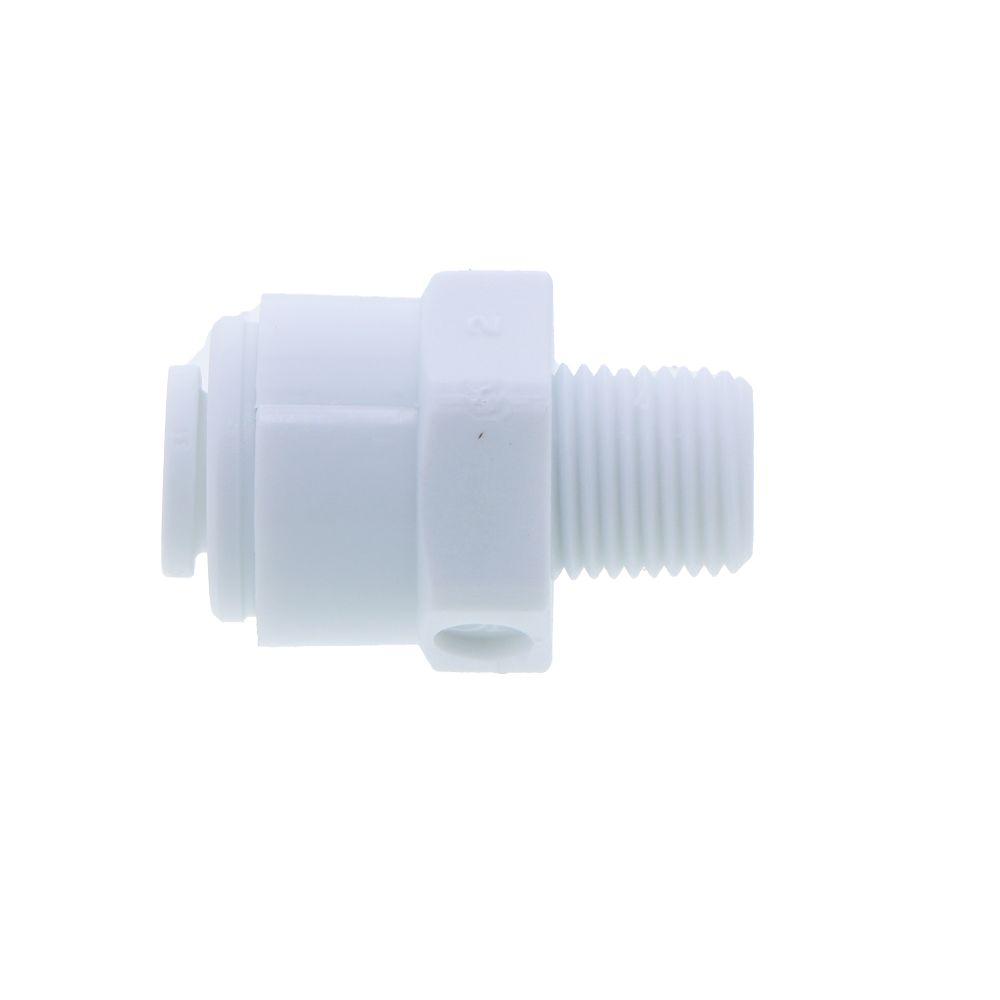 John Guest Male Connector NPTF - 1/4 x 1/8 NPTF - White