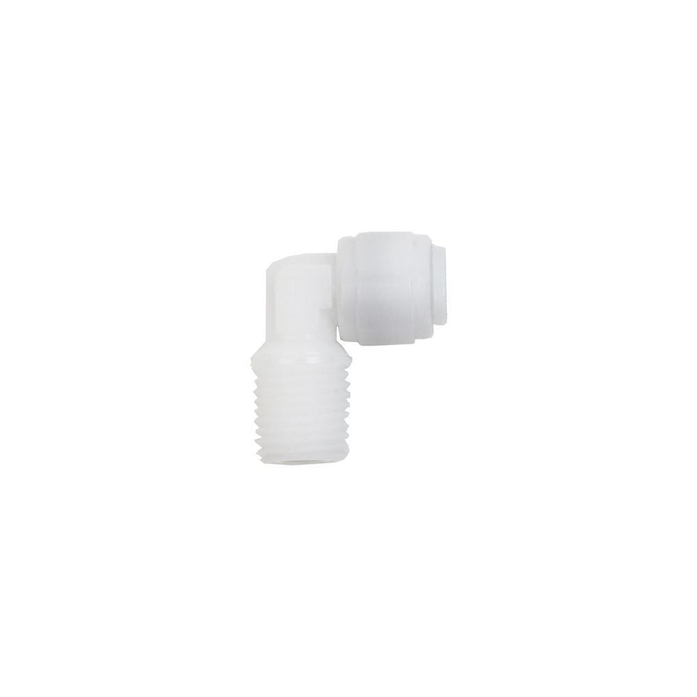 NeoFit - Acetal Natural White Male Elbow- 3/8"tube OD x 1/2"NPTF