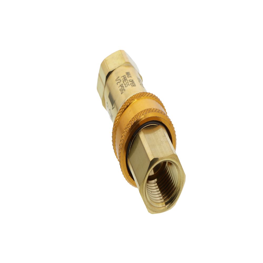 T&S Brass AG-5C Gas Appliance Connectors, Quick Disconnect, 1/2"
