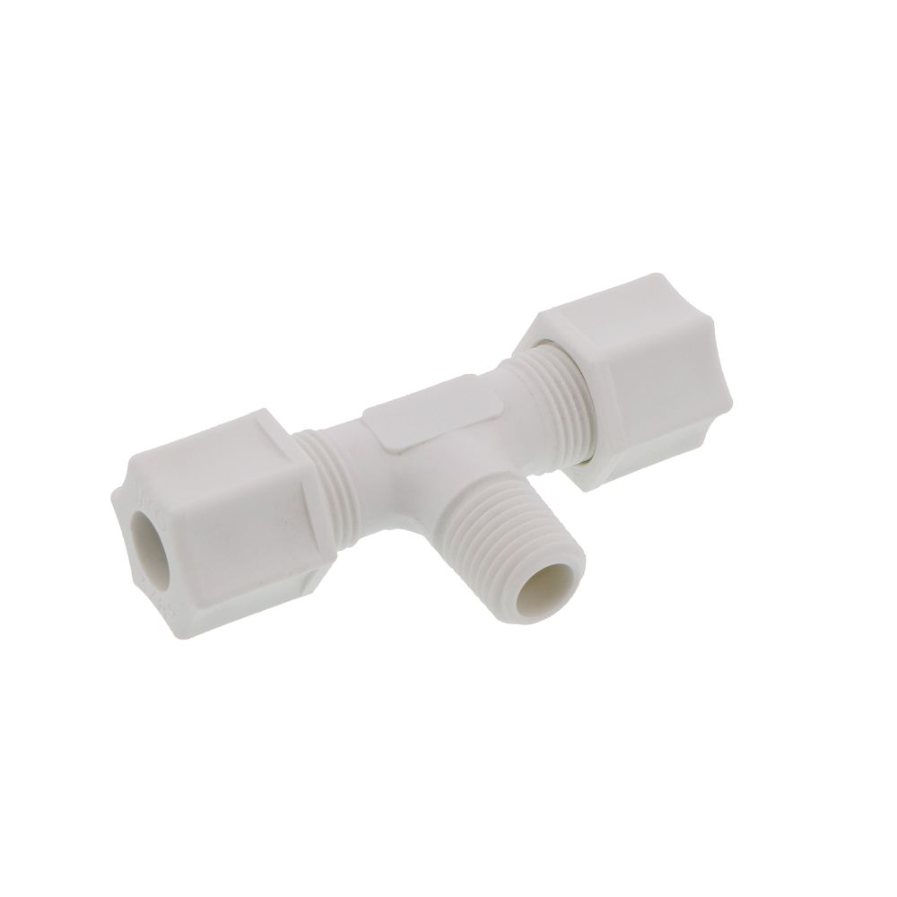 JACO 60-6-4-P-O Polypropylene Male Branch Tee 3/8 OD Tube x 1/4 MPT