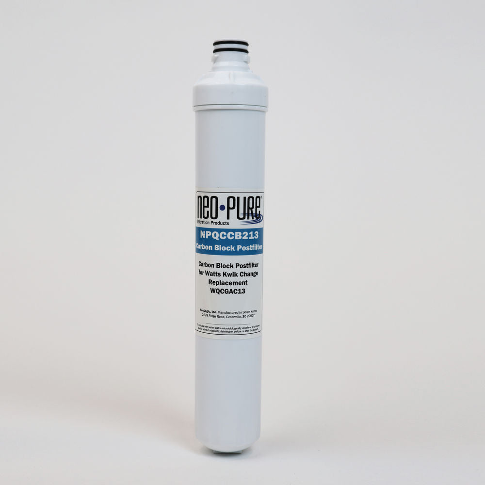 Neo-Pure Kwik Change 13" GAC Carbon Post Filter Replacement For Watts WQCGAC13