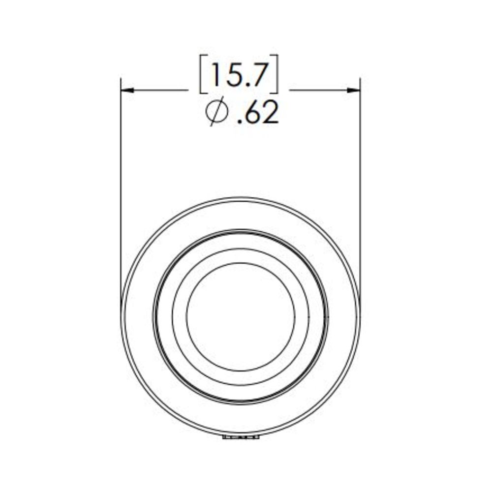 LinkTech 40AC Series Straight Male, Non-valved, 3/8" HB, Natural Acetal,