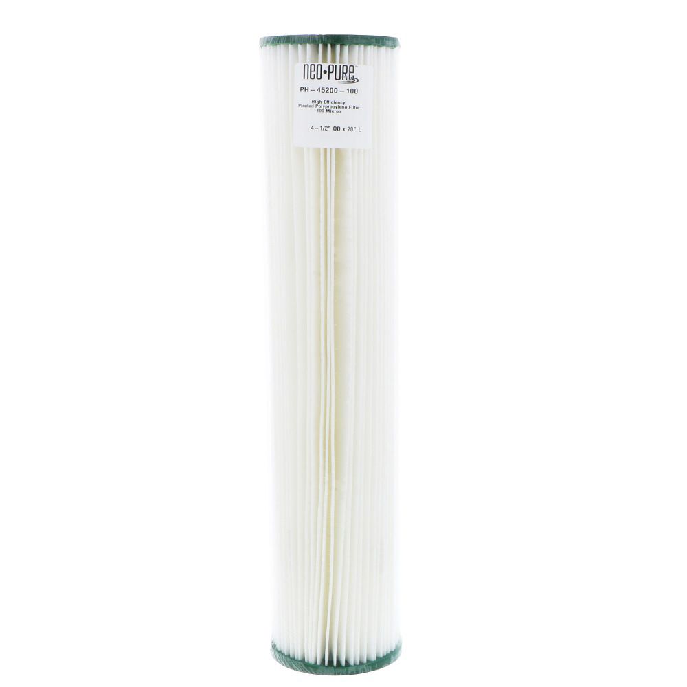 Neo-Pure PH-45200-100 20" BB High Efficiency Pleated Filter 100 micron