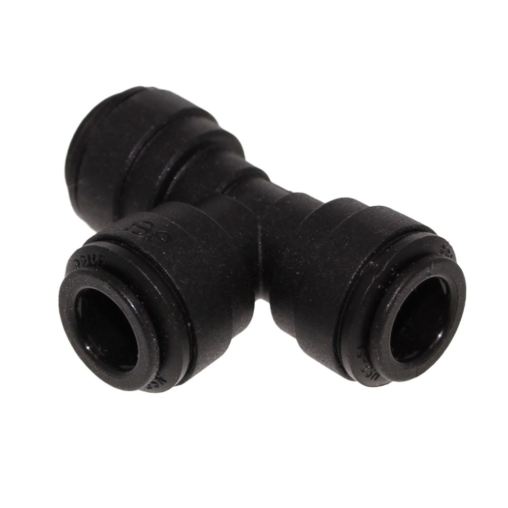 John Guest Union Tee BLACK ACETAL - 4mm