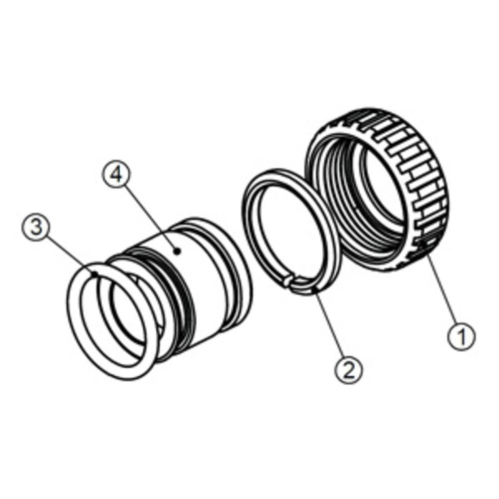 Clack WS1 V3007-03LF Fitting 3/4" Lead-Free Brass Sweat Assembly