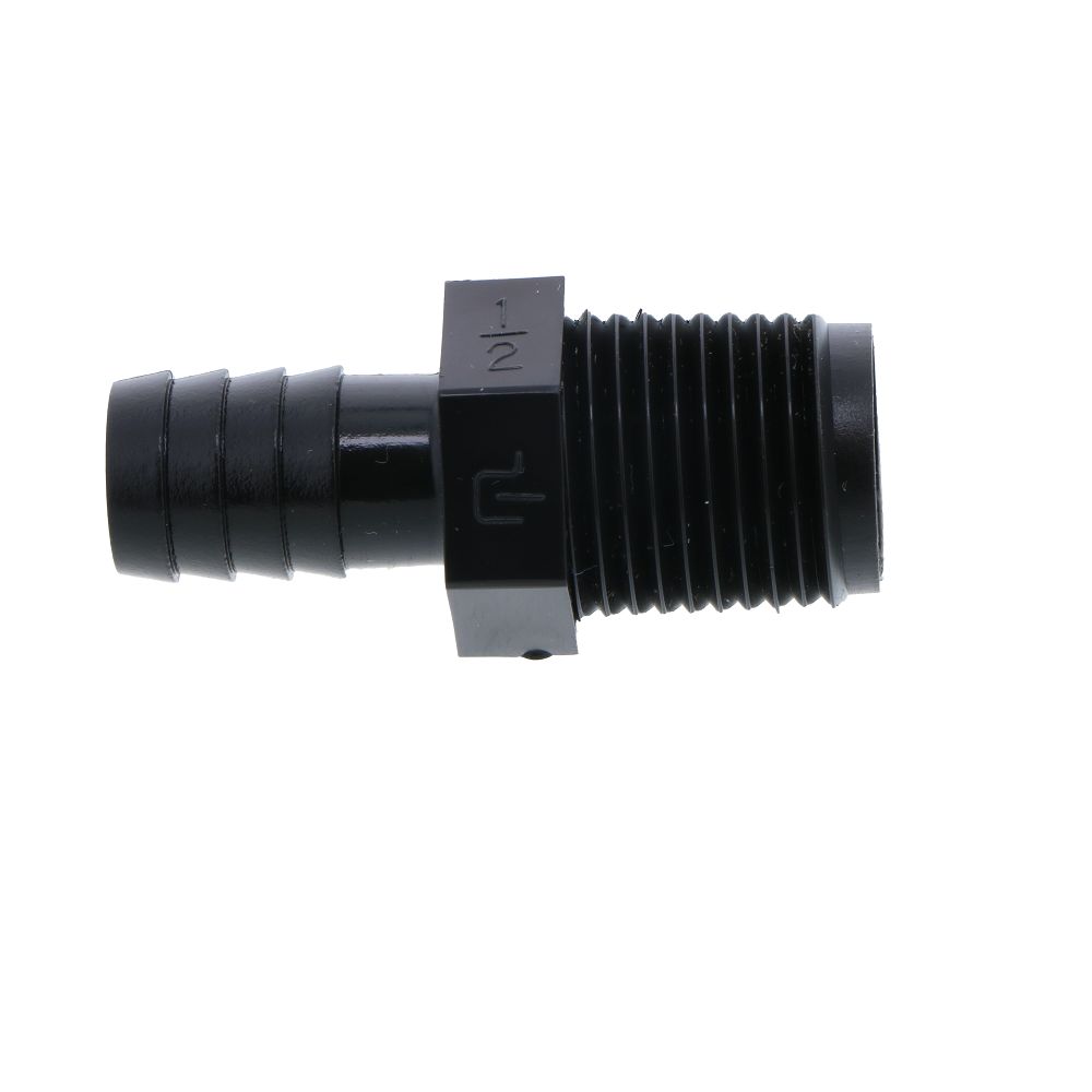 Male Barb Connector PE - 1/2 ID Barb x 1/2 MNPT