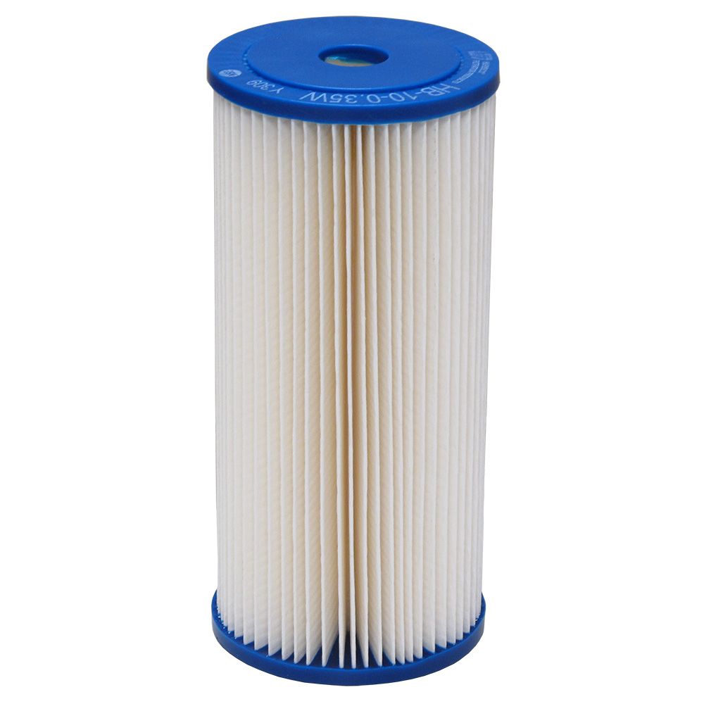 Harmsco® HB-10-50W 10" Calypso Blue Premium Pleated Filter 50 micron