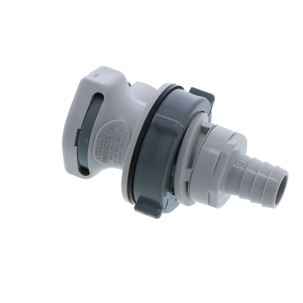 HFC16812 Panel Mount Hose Barb Coupling Body 1/2 ID Barb