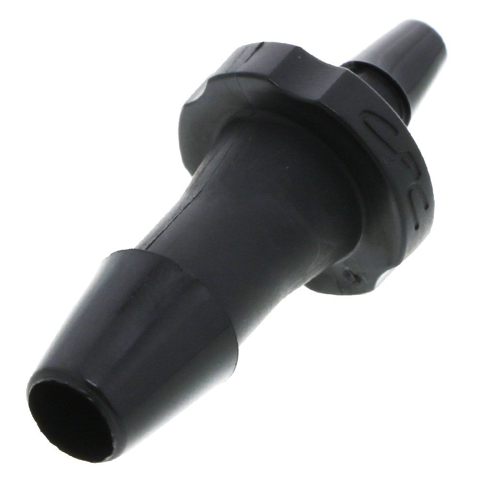 FitQuik Nylon Tube to Tube Straight Reducer Fitting Black - 1/4" ID barb x 1/8" ID