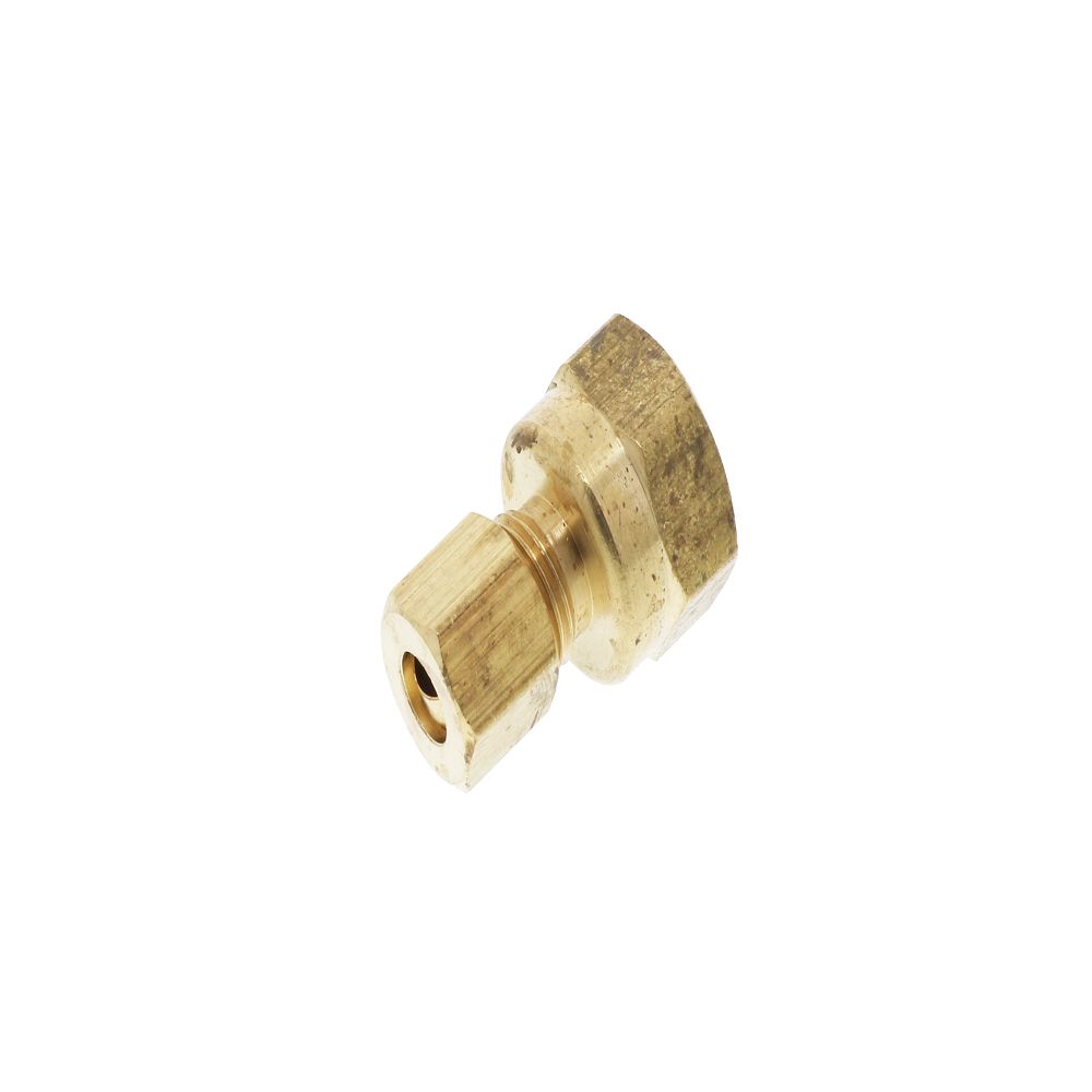Brass Compression Female Connector 1/4 Compression x 3/8 FPT