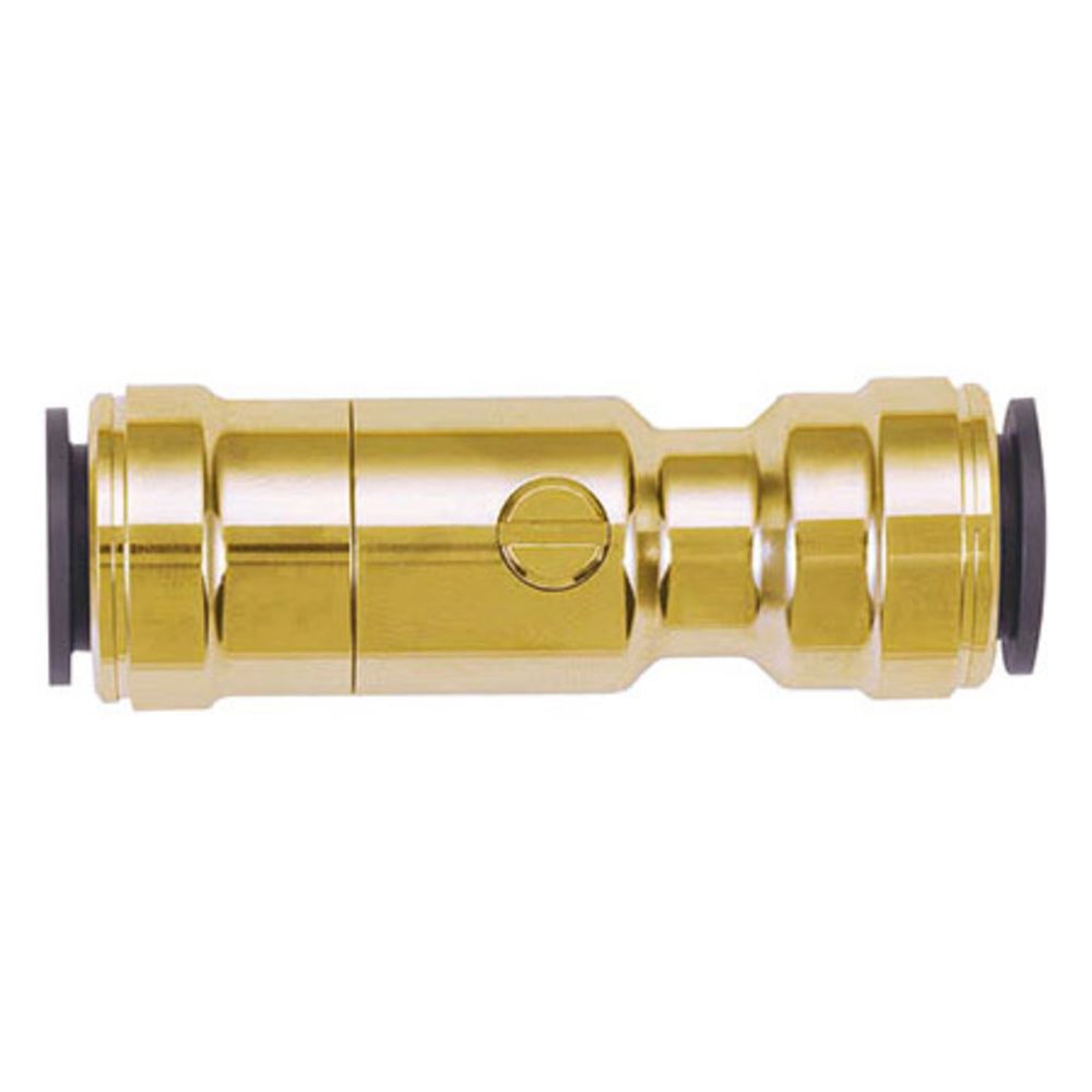 John Guest Service Valve - Brass 15mm