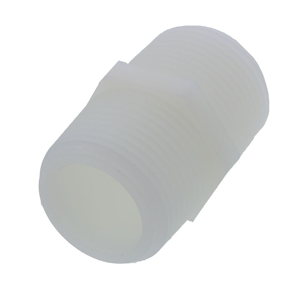 Nipple Hex - 1" MPT Natural Nylon