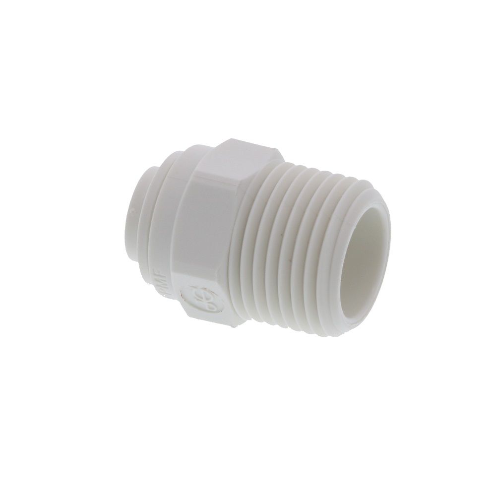 John Guest Male Connector NPTF Polypro - 1/4 x 3/8 NPTF