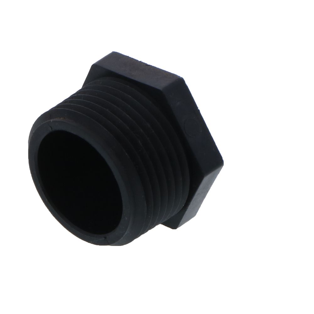 Pipe Plug Hex Head - 3/4" MNPT Polypro Black