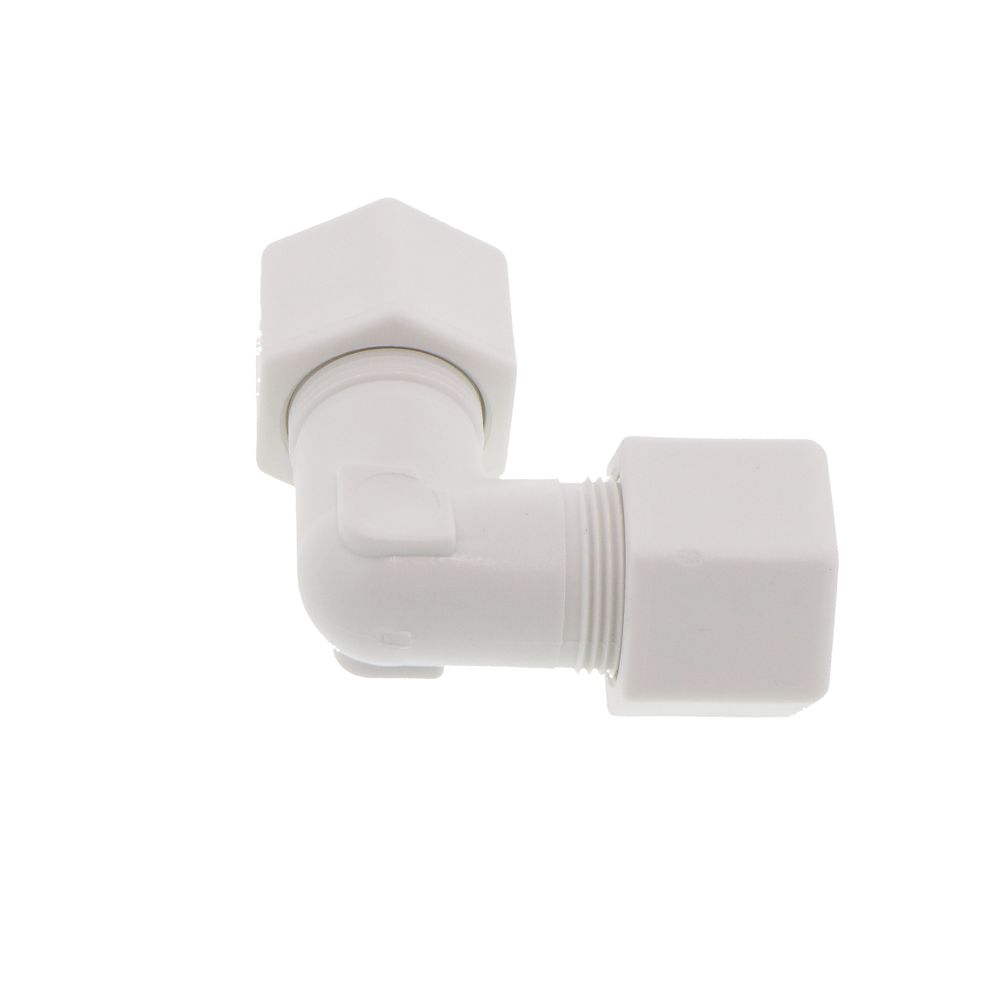 JACO 50-10-P-PG Polypropylene Union Elbow 5/8 OD Tube x 5/8 OD Tube