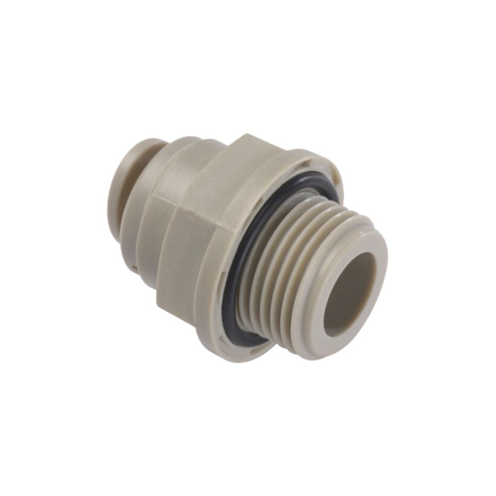 NeoFit - Acetal Gray Male Connector- 5/16" tube OD x 1/2" - 16 UN
