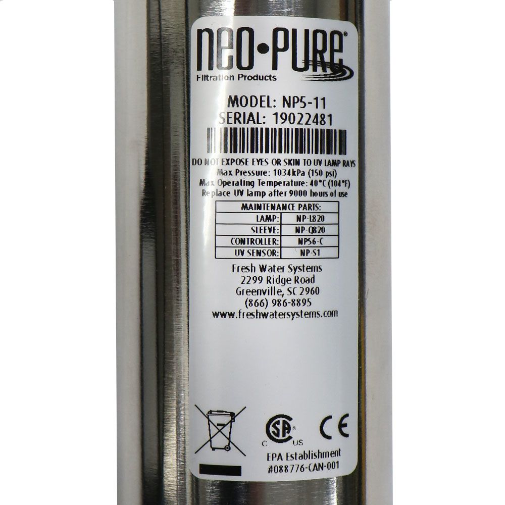 Neo-Pure NP5-11 UV Disinfection System - 11 GPM