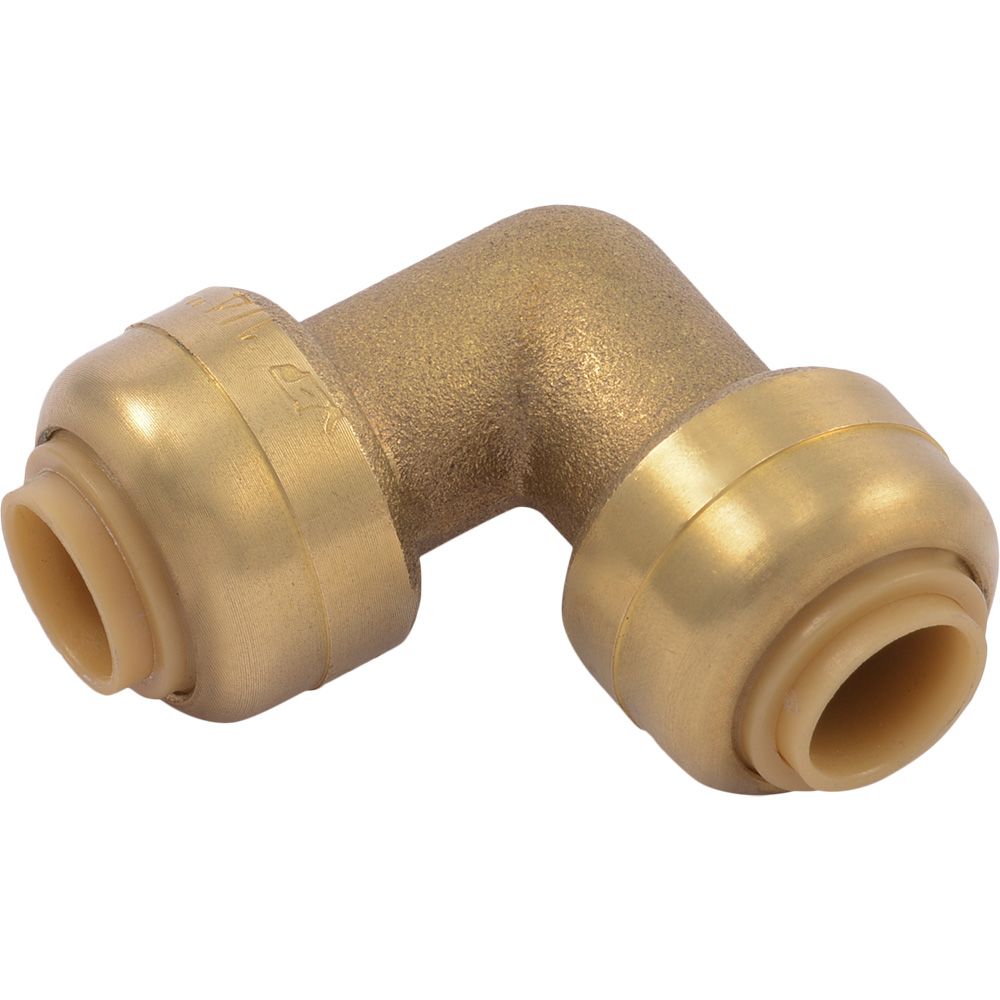 SharkBite® U244LF Lead-Free Brass Push-to-Connect 90-Degree Elbow - 1/4" x 1/4"