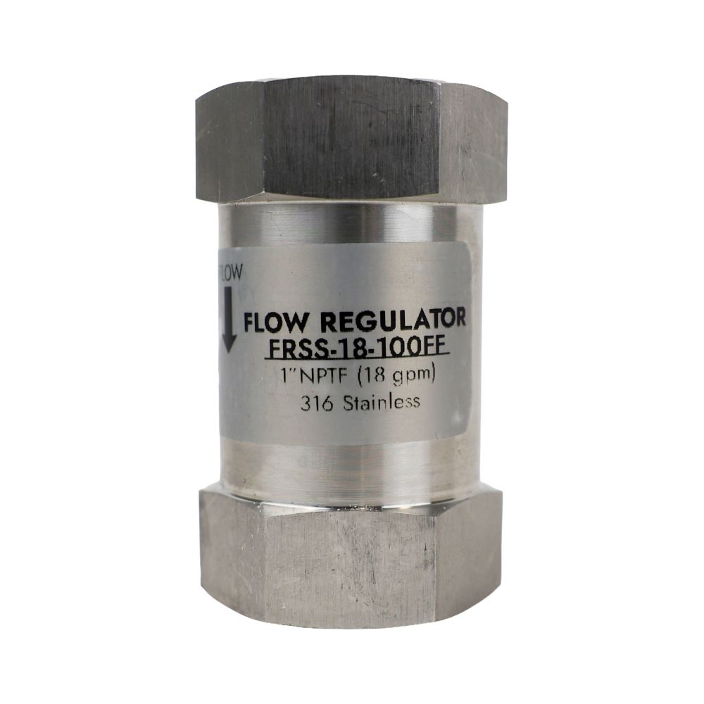 Neo-Pure Stainless Steel Flow Restrictor 18 gpm 1" FPTx 1" FPT