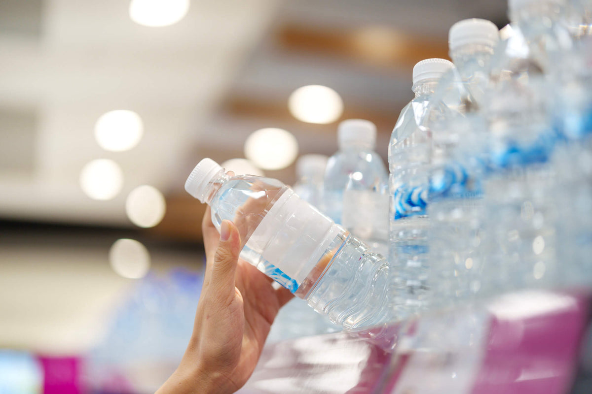 buying bottled water