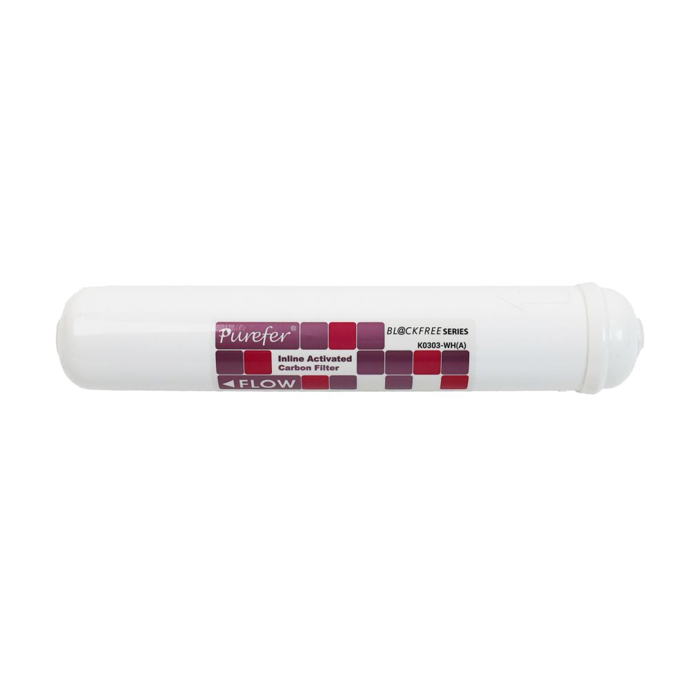 T33 11" Inline Acid Washed Carbon Filter, Blockfree 2-in-1, White, 1100 Iodine Rating