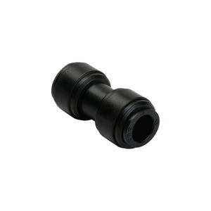 NeoFit - Acetal Black Reducing Union Connector- 6mm tube OD x 5mm tube OD