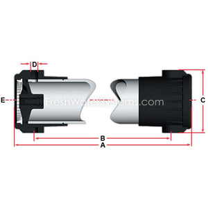 AXEON 200524 4 x 21 PVC Membrane Housing