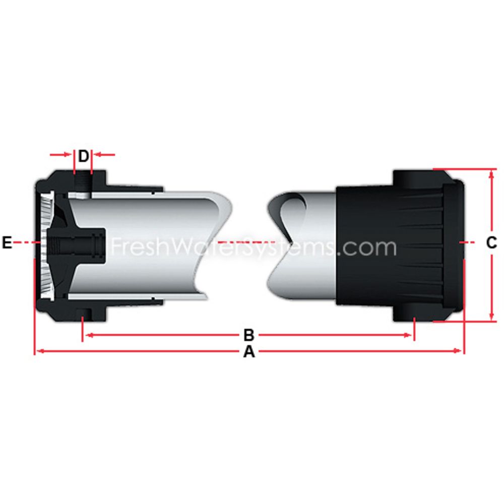 AXEON 200553 4 x 120 PVC Membrane Housing