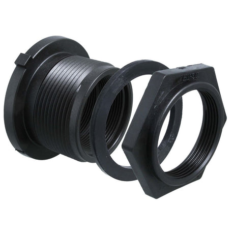 Norwesco 2" Double Threaded Polypropylene Bulkhead Fitting