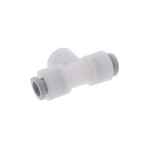 Kynar PVDF Male Branch Swivel Tee - 3/8 x 1/8 NPTF