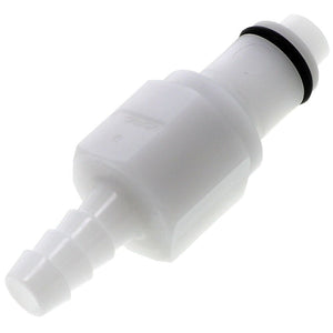 PLCD22004 Valved In-Line Hose Barb Coupling Insert 1/4 ID Barb