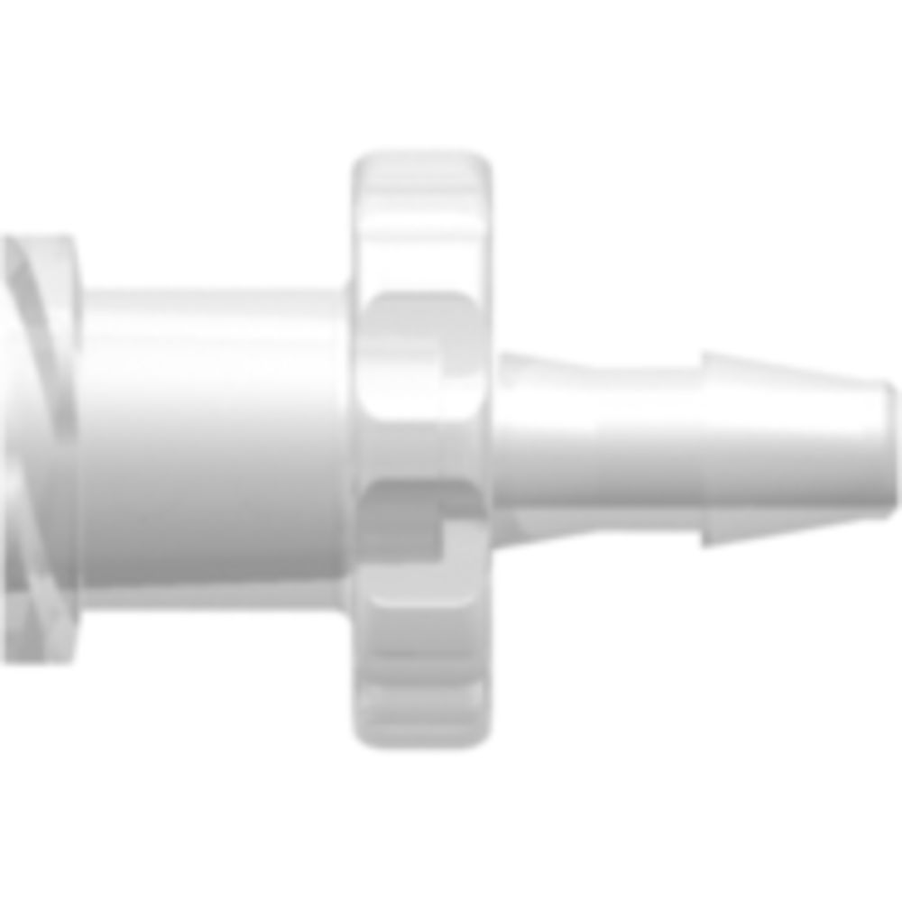 LinkTech Female Luer Thread Style to 200 Series Barb, 3/32" [2.4 mm] ID Tubing, Natural Polypropylene