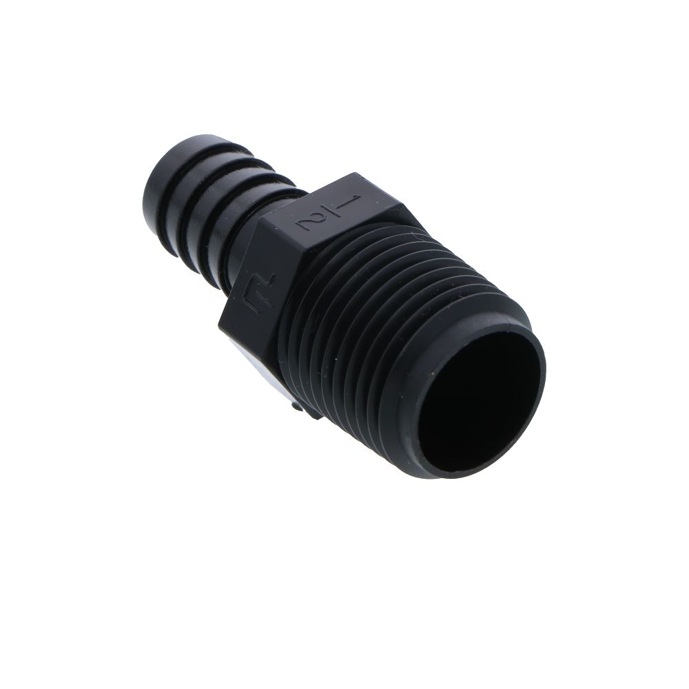 Male Barb Connector PE - 1/2 ID Barb x 1/2 MNPT