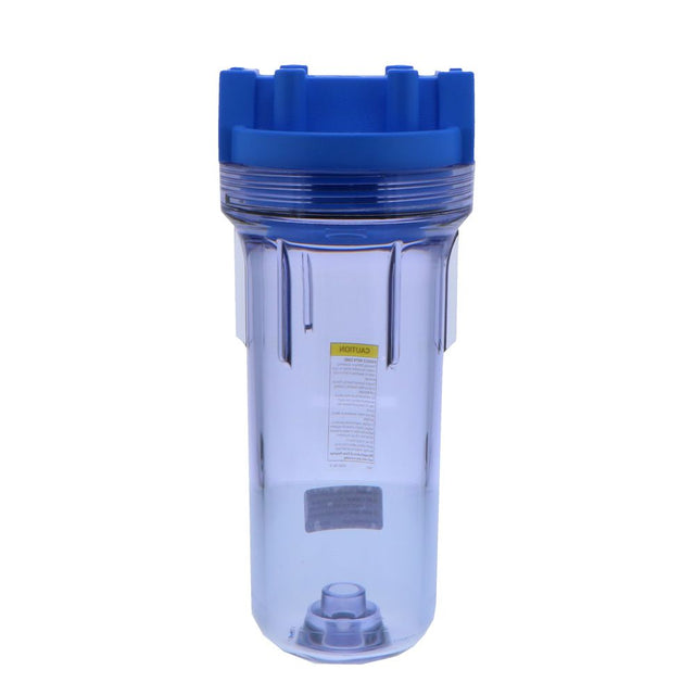 Pentek 150072 10" Standard Filter Housing Blue/Clear w/o PR - 3/4" FPT