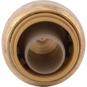 SharkBite® U514LF Lead-Free Brass Push-to-Connect End Stop - 1/2"