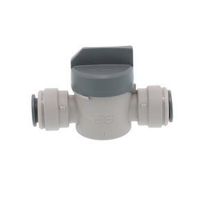 John Guest Shut-Off Valve-Acetal, Short Handle - 3/8 x 3/8