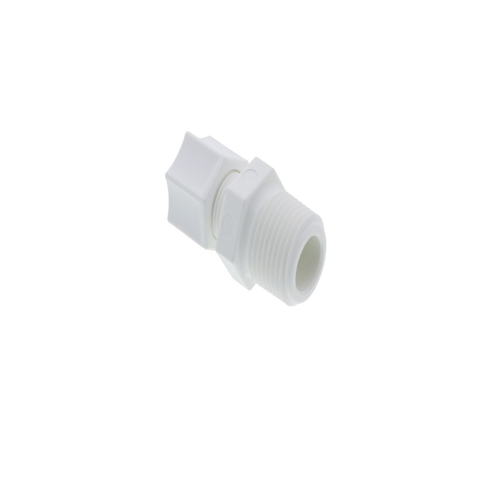 JACO 10-6-8-P-PG Polypropylene Male Connector 3/8 OD Tube x 1/2 MPT