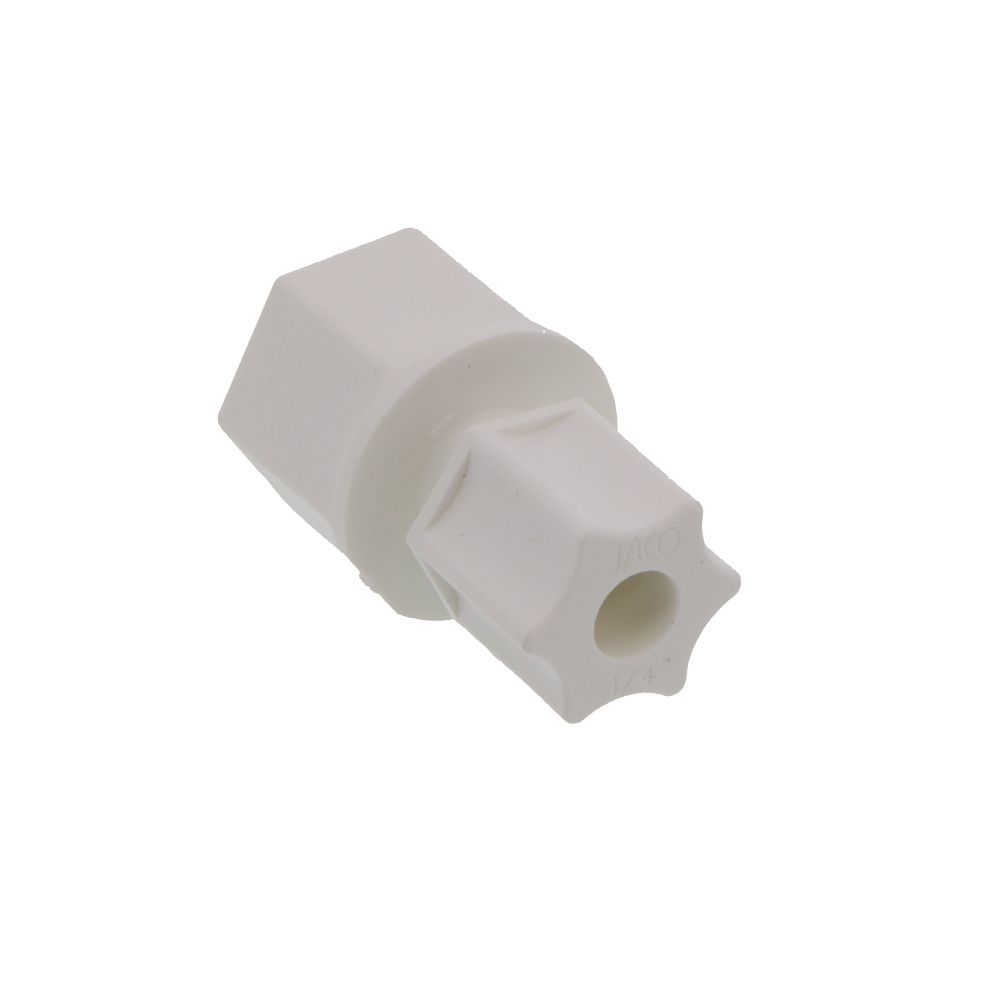 JACO 25-4-4-P-O Polypropylene Female Connector 1/4 OD Tube x 1/4 FPT